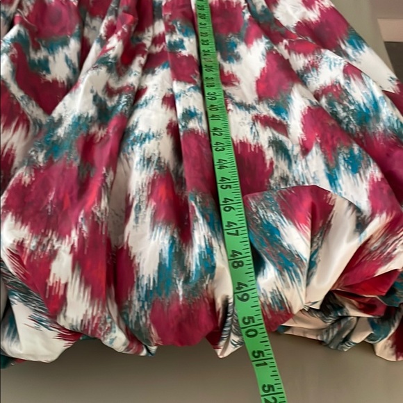 Tracy Reese, Hope for Flowers Red and Teal Sleeveless Midi Dress - Picture 8 of 12